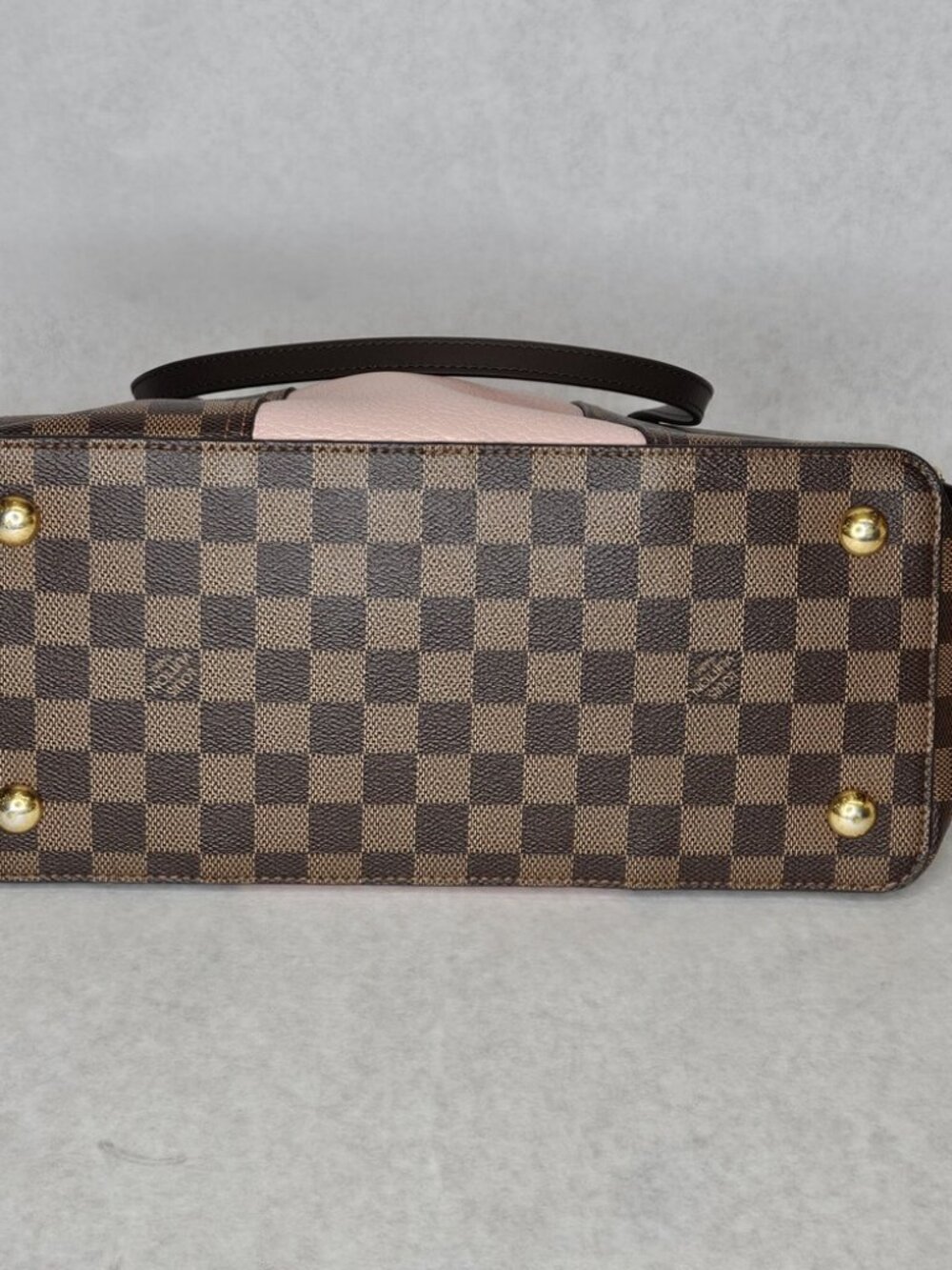 Louis Vuitton Damier Ebene Jersey Magnolia Tote Handbag Purse  - Picture 7 of 15